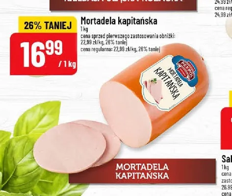 Mortadela kapitańska Pekpol promocja w POLOmarket