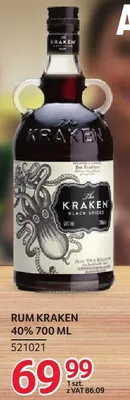 Rum Kraken Black Spiced 40% 521021 promocja w Selgros