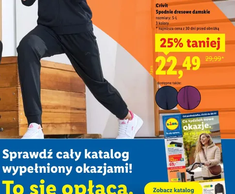 Spodnie dresowe damskie promocja w Lidl