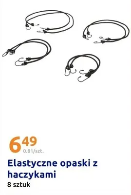 Elastyczne opaski z haczykami 8 sztuk promocja w Action