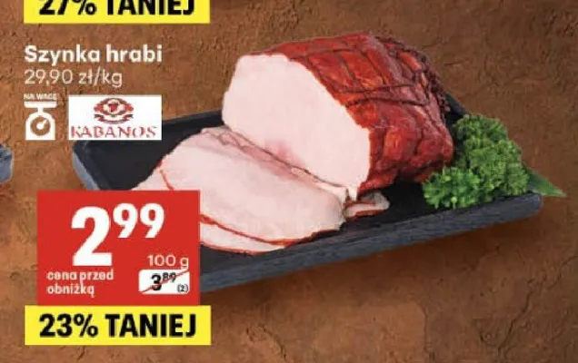 Szynka hrabi Kabanos promocja w Delikatesy Centrum