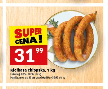 Kiełbasa chłopska Białecki Wędzarnia promocja w Twój Market