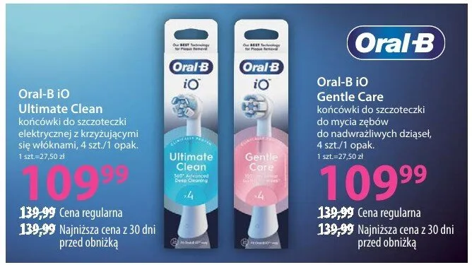 Końcówki do szczoteczki do mycia zębów Ultimate Clean promocja w Hebe