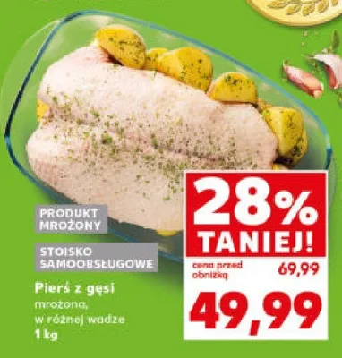 Pierś z gęsi mrożona promocja w Kaufland