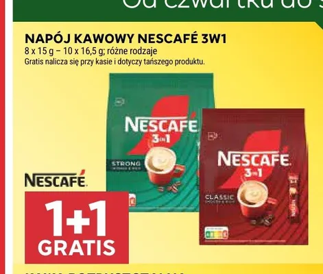 Napój kawowy Nescafé 3w1 Strong 8-pak 15 g promocja w Stokrotka