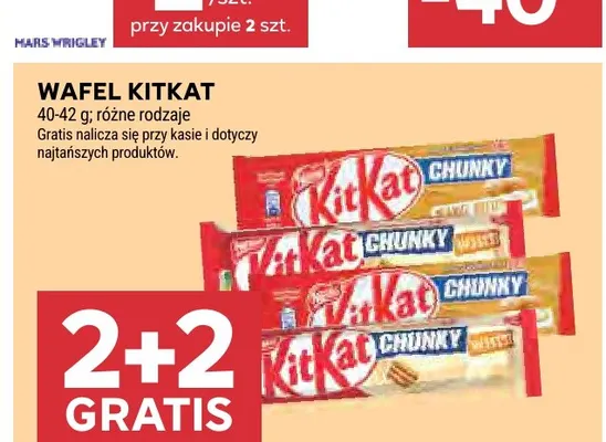 Wafel KitKat promocja w Stokrotka