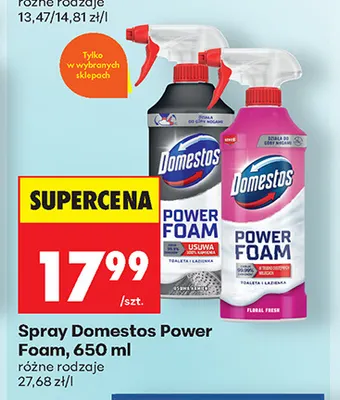 Spray Domestos Power Foam promocja w Biedronka