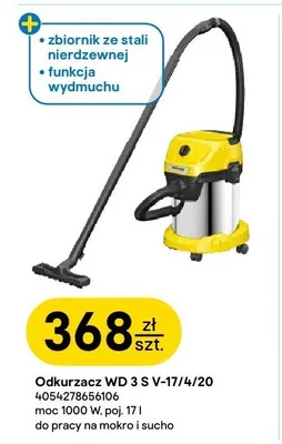 Odkurzacz Kärcher WD 3 S V-17/4/20 promocja w Castorama