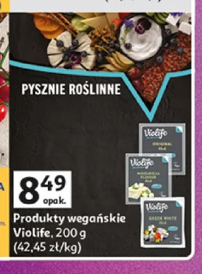 Produkty wegańskie Violife promocja w Auchan