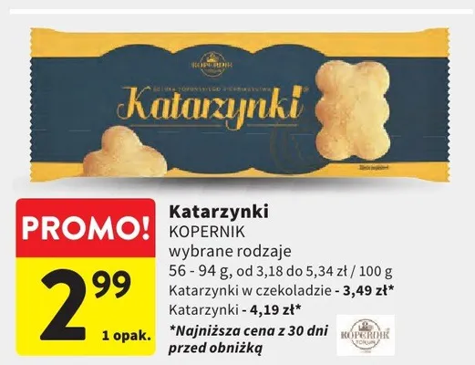 Ciastka Katarzynki Kopernik promocja w Intermarche