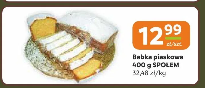 Babka piaskowa Społem promocja w Społem Częstochowa