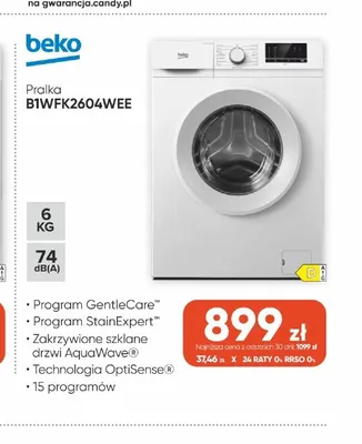Pralka Beko B1WFK2604WEE promocja w Max Elektro