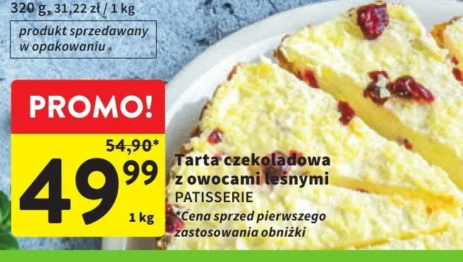 Tarta czekoladowa z owocami leśnymi promocja w Intermarche