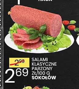 Salami klasyczne parzone Sokołów promocja w Wafelek