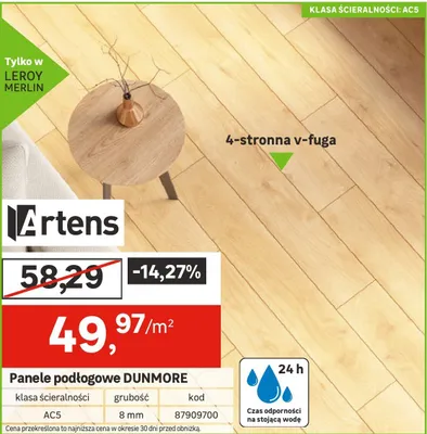Panele podłogowe DUNMORE promocja w Leroy Merlin