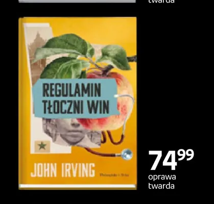 Książka Regulamin tłoczni win John Irving oprawa twarda promocja w Empik