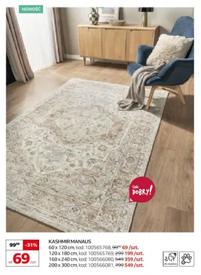 Dywan Kashmir Manaus 60x120 cm promocja w Komfort