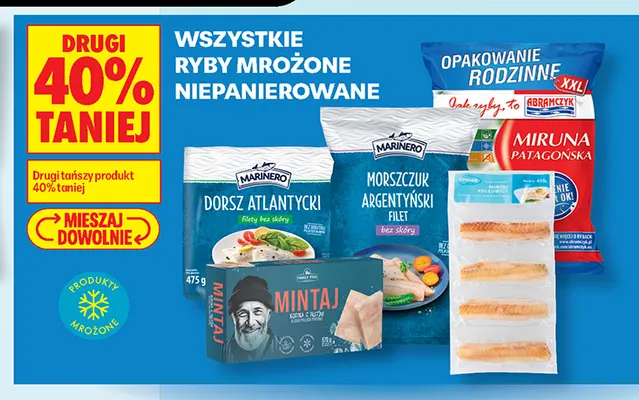 Ryby mrożone niepanierowane promocja w Biedronka