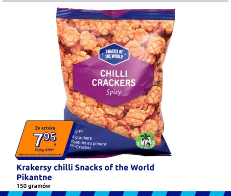 Krakersy chilli Snacks of the World Pikantne promocja w Action