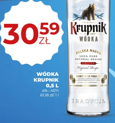 Wódka Krupnik 0,5l promocja w Duży Ben