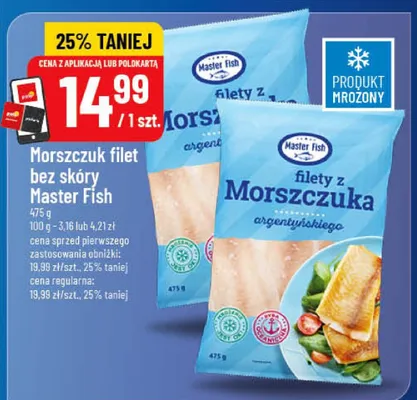 Morszczuk filet bez skóry Master Fish promocja w POLOmarket