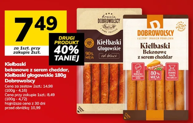 Kiełbaski głogowskie Dobrowolscy promocja w Hitpol