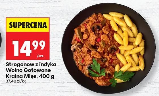 Strogonow z indyka Wolno Gotowane Kraina Mięs promocja w Biedronka