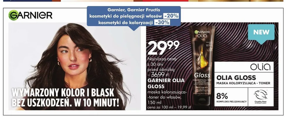 Maska koloryzująca-toner do włosów Garnier Olia Gloss promocja w Super-Pharm