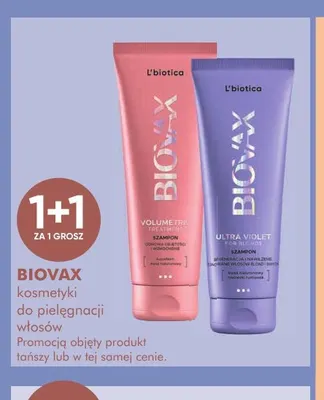 Kosmetyki do pielęgnacji włosów Biovax promocja w Super-Pharm