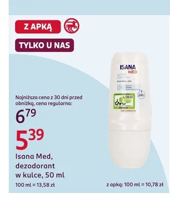 Dezodorant w kulce promocja w Rossmann