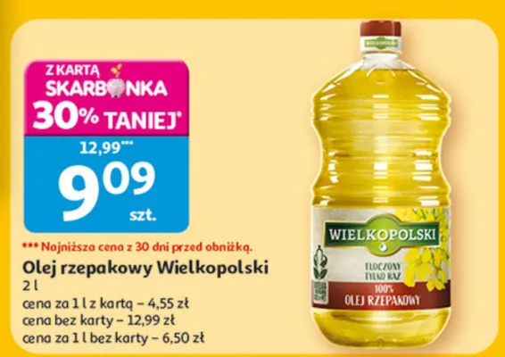 Olej rzepakowy promocja w Auchan