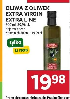 Oliwa z oliwek Extra Virgin Extra Line promocja w Stokrotka