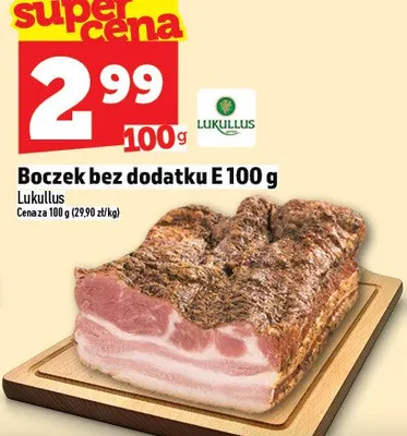 Boczek bez dodatku E promocja w TOPAZ
