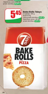 Bake Rolls Pizza 7days promocja w Dino