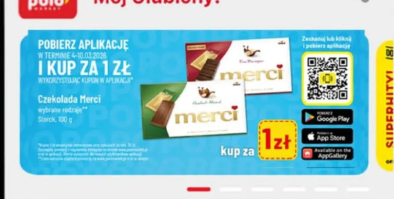 Czekolada Merci promocja w POLOmarket