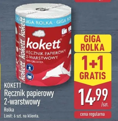 Ręcznik papierowy dwuwarstwowy promocja w Aldi