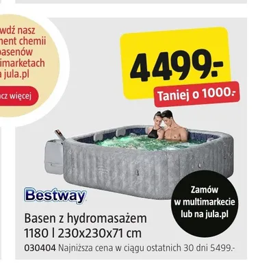 Basen z hydromasażem Bestway promocja w Jula