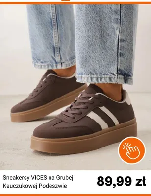 Sneakersy VICES na grubej kauczukowej podeszwie promocja w Born2be