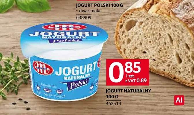 Jogurt naturalny Polski Mlekovita promocja w Selgros