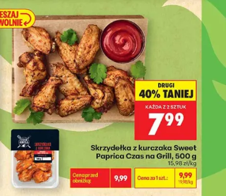 Skrzydełka z kurczaka Sweet Paprica Czas na Grill promocja w Biedronka