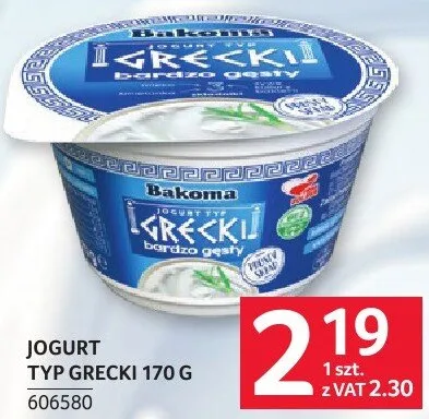 Jogurt typ grecki promocja w Selgros