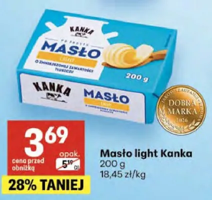 Masło light Kanka promocja w Delikatesy Centrum
