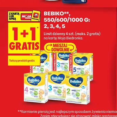 Mleko modyfikowane Bebiko 4 promocja w Biedronka