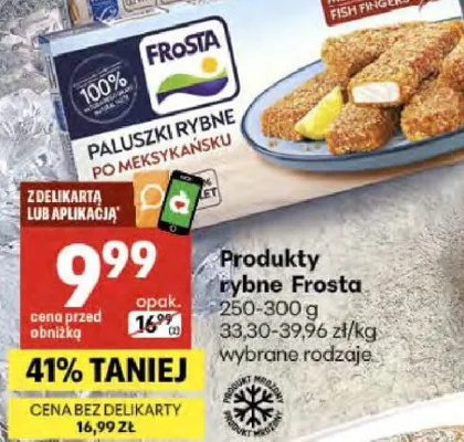 Produkty rybne Frosta promocja w Delikatesy Centrum