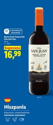 Merlot-Syrah-Tempranillo Viña Félix Solís promocja w Lidl