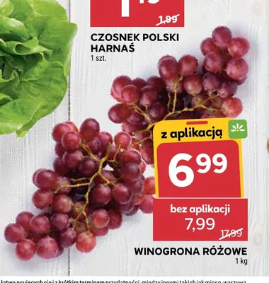 Winogrona różowe promocja w Stokrotka