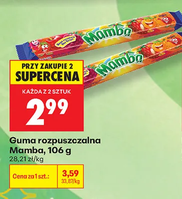 Guma rozpuszczalna Mamba promocja w Biedronka