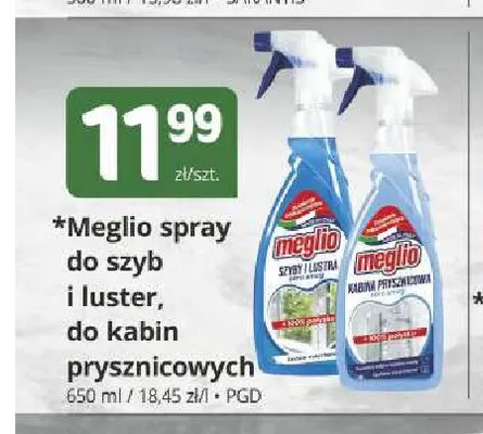 Spray do szyb i luster Meglio promocja w Marketvita