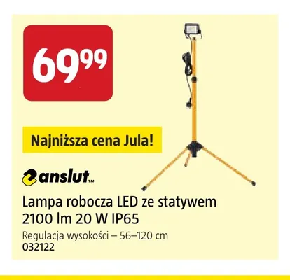 Lampa robocza LED ze statywem Anslut promocja w Jula