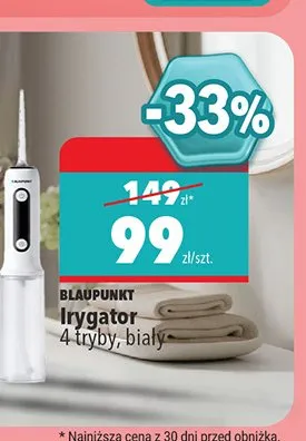 Irygator do zębów Blaupunkt 4 tryby biały promocja w Biedronka